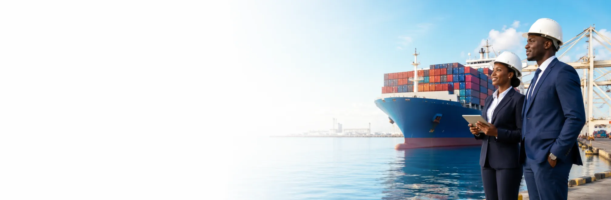 Shipping cargo photographed at port